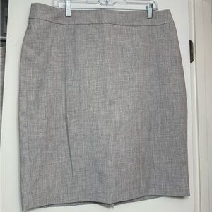 Ann Taylor Factory Light Gray Pencil Skirt